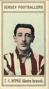 Charles Dupre, Wanderers' centre forward in 1908