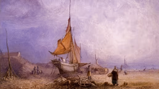 Oyster fishing off Gorey has a long tradition in Jersey. In the early nineteenth century, English fishing companies dredged the beds, bringing the oysters ashore to be sorted. This huge industry employed thousands of people and led to the building of fishermen’s cottages in Gorey Village and Gouray Church. Gorey Pier was built to shelter the fleet. The beds were rapidly depleted and oyster dredging died out by the 1860s.