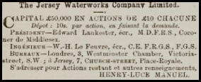 1870 advert in Chronique de Jersey