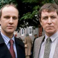 Jim with his boss Inspector Barney Crozier, later Chief Inspector and finally Superintendent (played by Sean Arnold)
