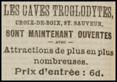 1910 advert in Chronique de Jersey