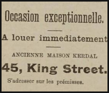 The property was advertised to let in 1914