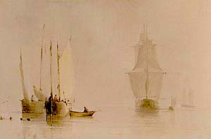 File:Boats on calm sea Le Capelain.jpg