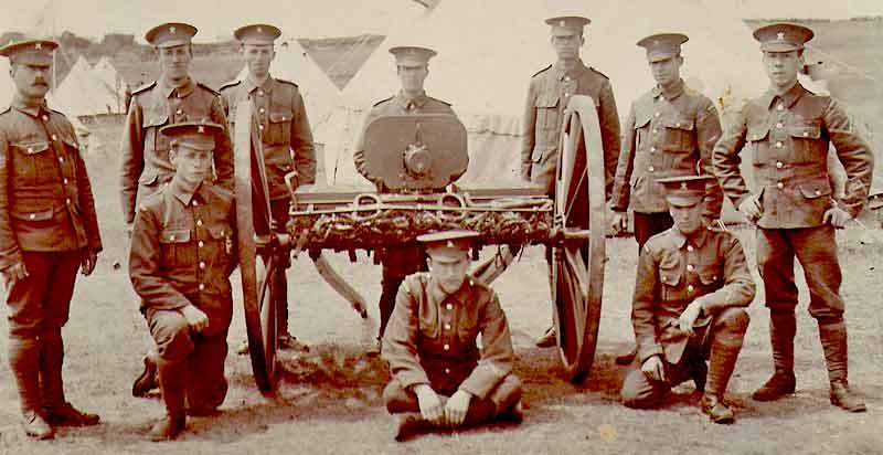 Militia gun crew with a fearsome looking weapon