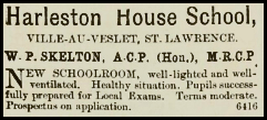 1900 advert in Chronique de Jersey