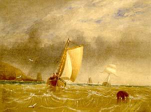 Stormy sea off Jersey