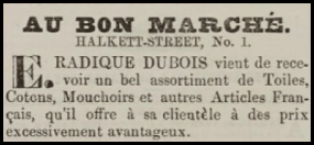 1874 advert in Chronique de Jersey