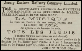 Pontac was a popular destination, by train, for Thursday afternoon concerts in 1874