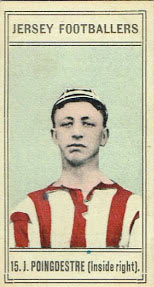 J Poingdestre, Wanderers forward in 1908