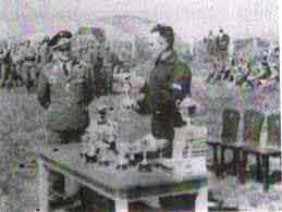 Presentation of a Luftwaffe Cup for physical training