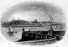 Fort Regent viewed from Elizabeth Castle