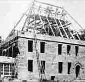 The new roof is constructed