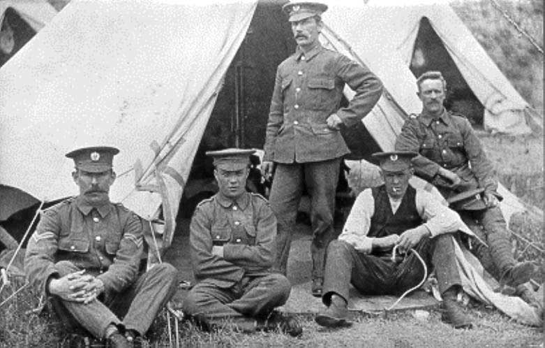 The annual militia camps were important occasions in the early 20th century