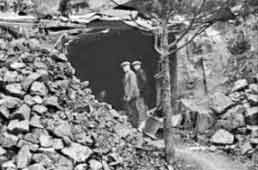 The entrance to the Westmount copper mine was opposite the bowling green. It was reopened in 1939 to be used as an air raid shelter, and sealed again a year later