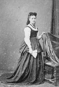 An early carte de visite taken by P Dubreuil in about 1870