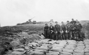 Troops on exercise take a break