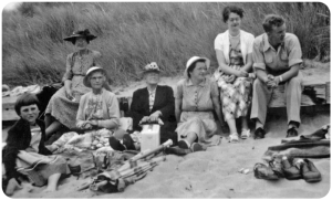 Le Couteur family beach outing