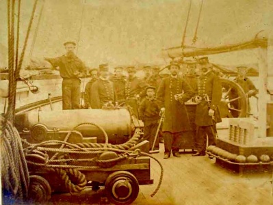 The Kearsarge's rear cannon