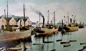 Potato boats on the New North Quay