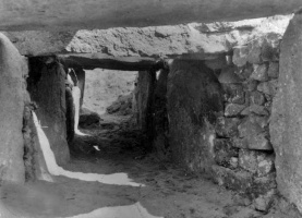 Grantez Dolmen passage, photographed by Emile Guiton