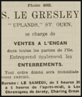 Auctions and funerals, 1939 ...