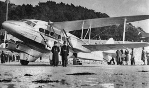 Police guard the newly arrived Giffard Bay