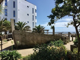 ... and a commemorative garden at Havre des Pas on the site of Allix's shipyard