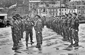 Liberation soldiers from Force 135 at the Weighbridge