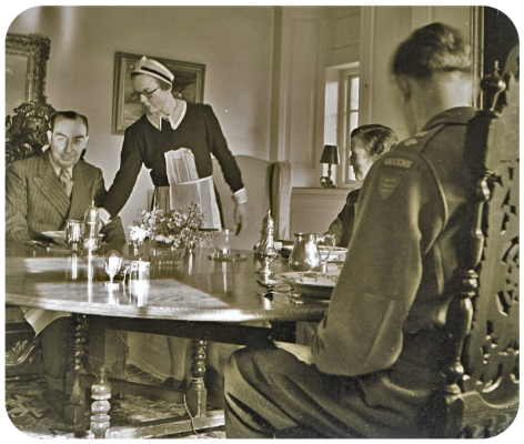 Evening meals in the Coutanche household were formal affairs. The Coutanches had two servants