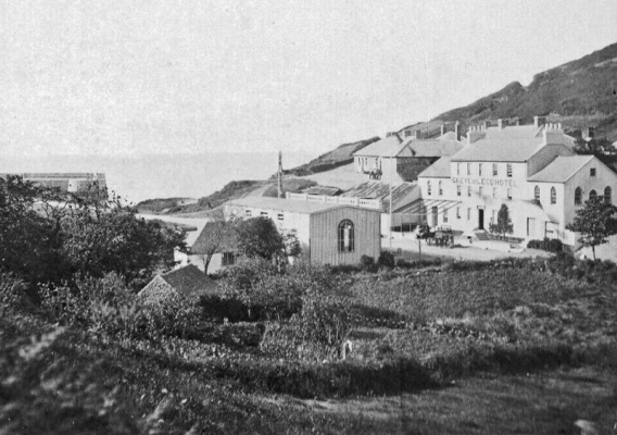 A sharper image from a similar angle, again showing the end of the pier intact