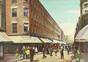 An early postcard of Halkett Place