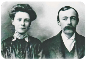 Edward Billot (1874-) and his wife Eva, nee Vautier