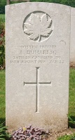 The grave of Great War casualty Amedie Dumaresq at Villers-Bretonneux Military Cemetery, near Amiens