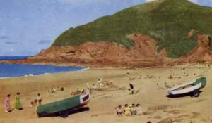 The bay's fine beach has always been one of the island's most popular