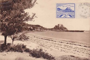 Postcard posted during the German Occupation