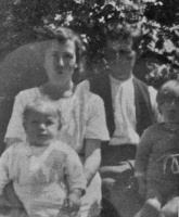 Alfred John de la Haye (1889-1955); Florence, nee Moulin; Stanley (1922-1982) and Snowden (1923-2009)