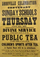 Poster for Sunday School celebrations