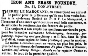1866 Nouvelle Chronique advert