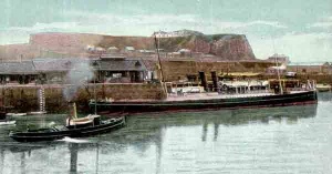 A steamer on the New North Quay