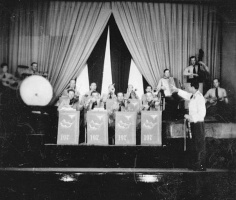 A Luftwaffe band performed at the concert