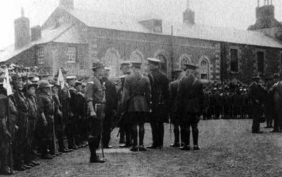 Youth organisations inspected at Elizabeth Castle in 1925