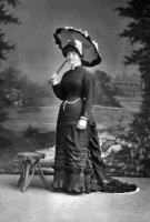 Miss De Ste Croix in 1880, photographed by Baudoux