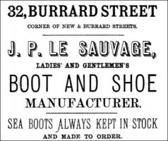 1881 advert by Jean Philippe Le Sauvage