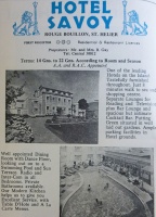 Savoy Hotel 1970 advert