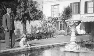 Edward Obbard with his son, Vincent, the present owner, pictured in 1949