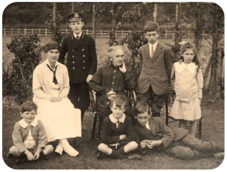 Edith Phillipa Beaty Pownall, nee Pipon, and her grandchildren