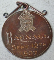 A medal issued in 1907 - probably for long service