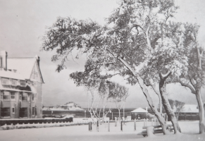 Triangle Park in 1938 snow