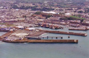 The Elizabeth Harbour ferry terminal in 1997