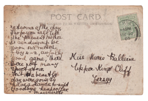 A postcard sent to Marie Balleine in 1905